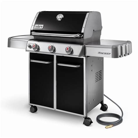 Home depot natural gas grills - Weber Genesis S-435 natural gas grill, 12-year limited warranty; 4 burner natural gas grill, 1 side burner, extra large sear zone; Weber Crafted frame kit included to expand your Weber gas grill; View More Details 